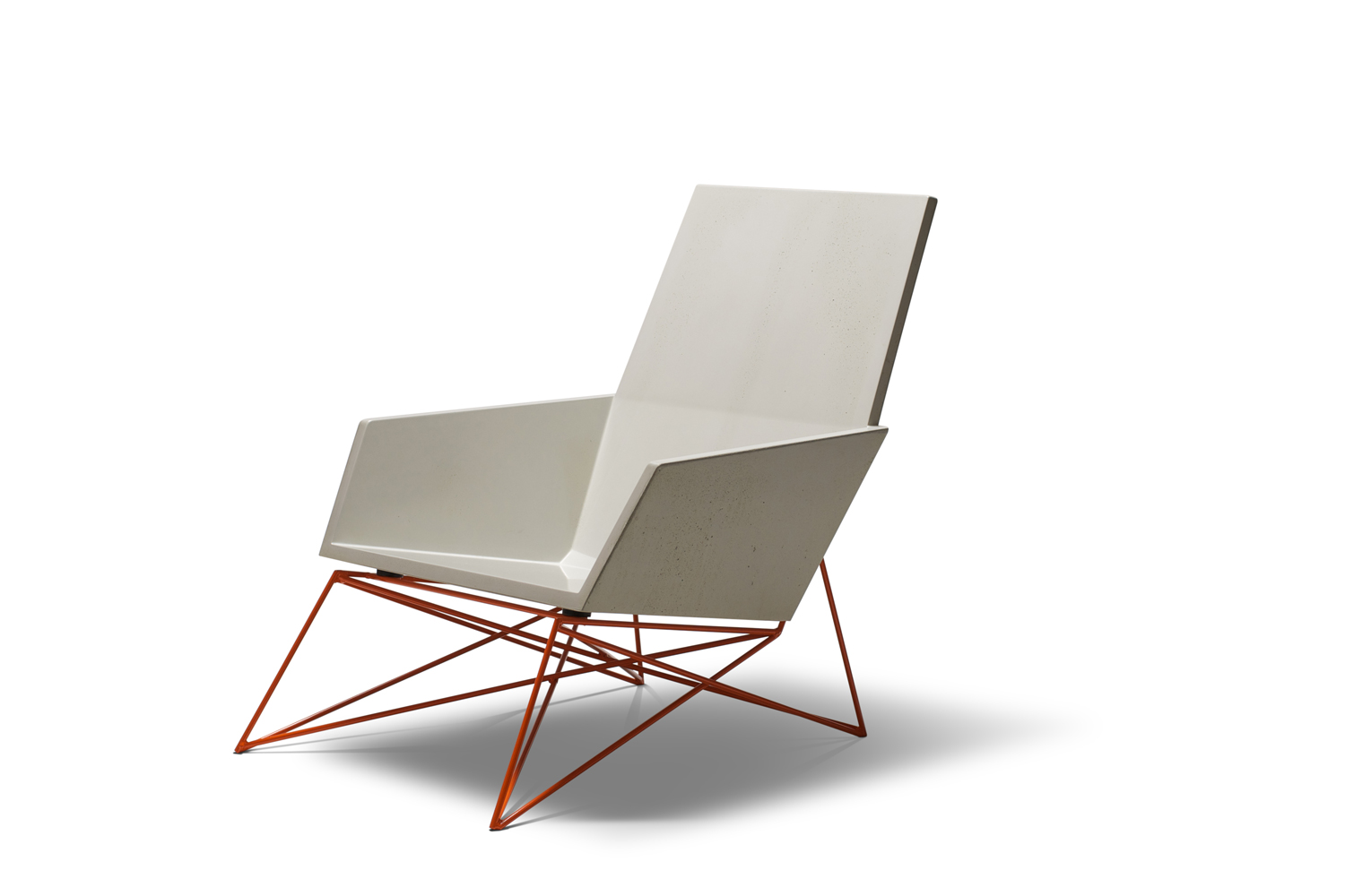 Hard Goods Concrete and Steel Modern Muskoka Outdoor Chair